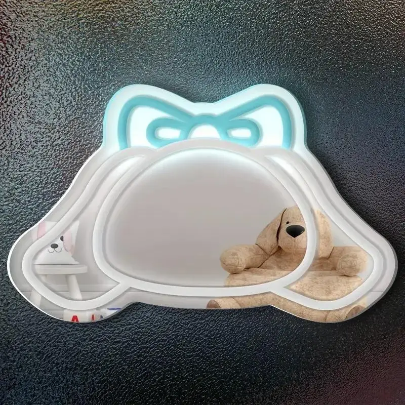 

Anime Vanity Mirror Neon Sign USB Powered Makeup LED Mirror Neon Lights for Girls Teen Women Bedroom Birthday Gifts for Girls