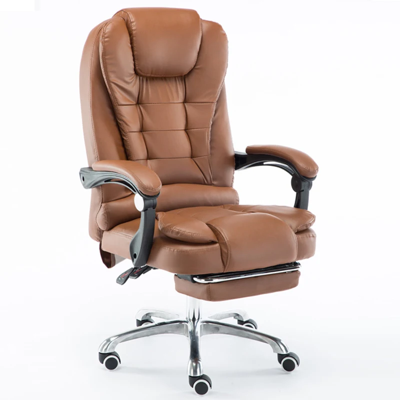 Office Furniture Cheap Price Luxury Leather Executive Ergonomic Recliner Massage Wheels Swivel Office