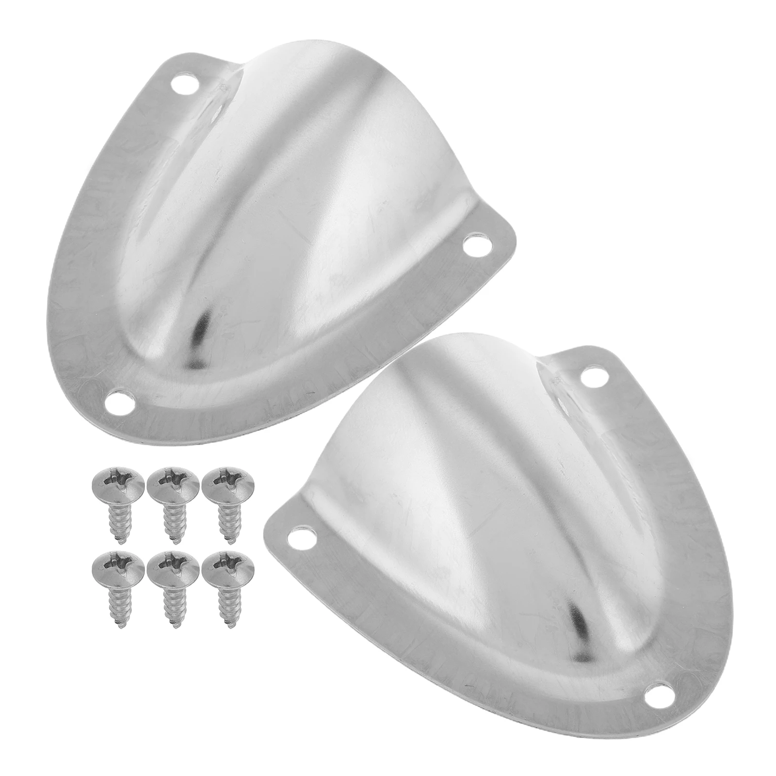 

2pcs Stainless Steel Vent Cover for Car Boat Camper Air Outlet Grille Durable Marine Ventilation Kitchen Cable Small