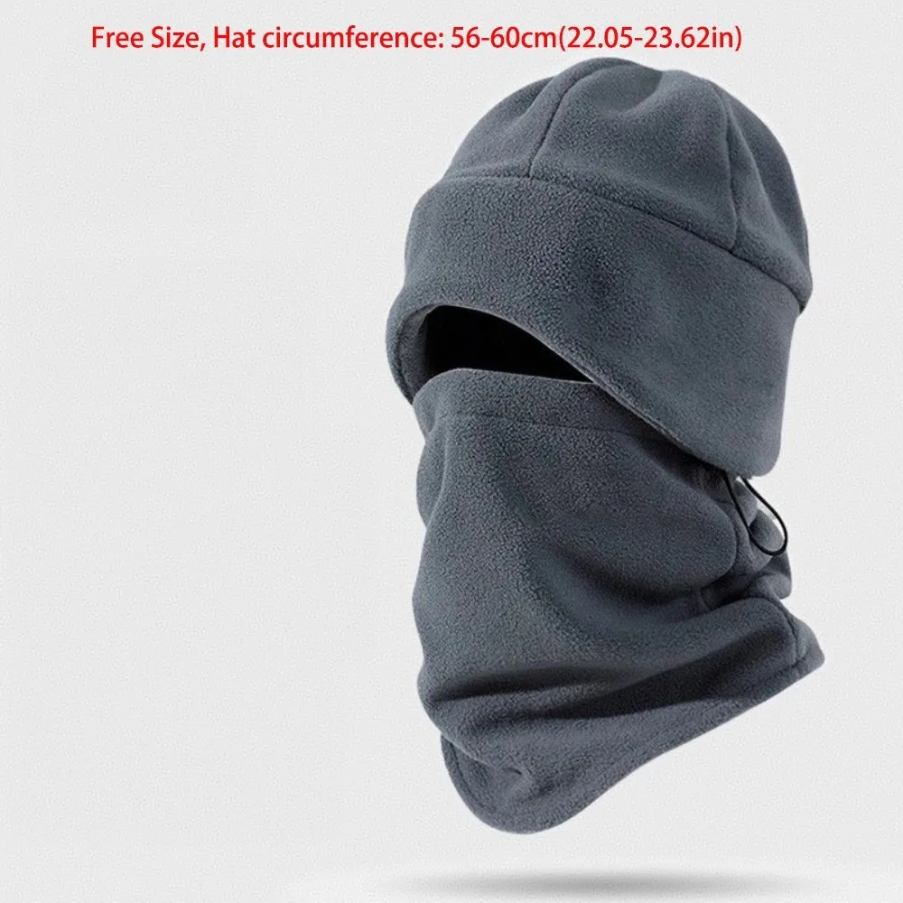 Neues Polar-Fleece-Mütze-Schal-Set, winddicht, kältebeständig, Halswärmer, warmer Gesichtsschutz, Outdoor-Sportarten