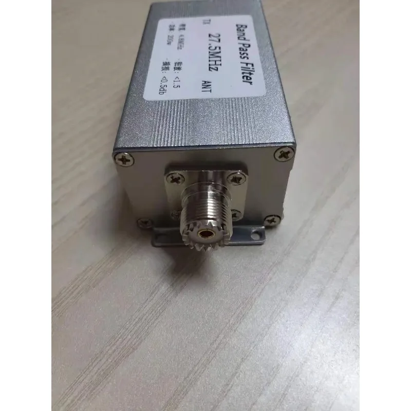 BPF-27.5-200W 27.5MHz Shortwave Narrow Band Pass Filter High Isolation Low Insertion Loss 10m Ham Radio Band Filter