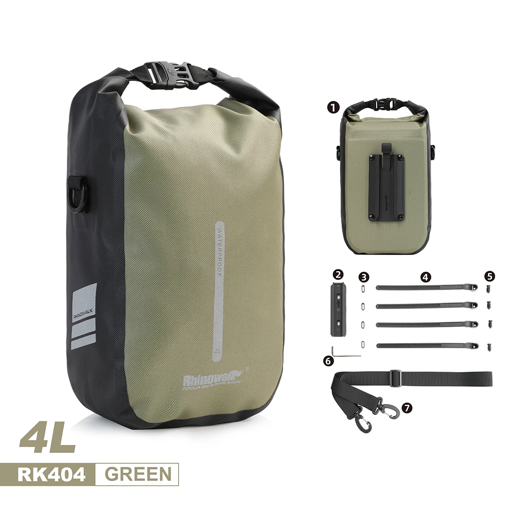 Rhinowalk Quick Release Bike Fork Bag 4-6L Waterproof