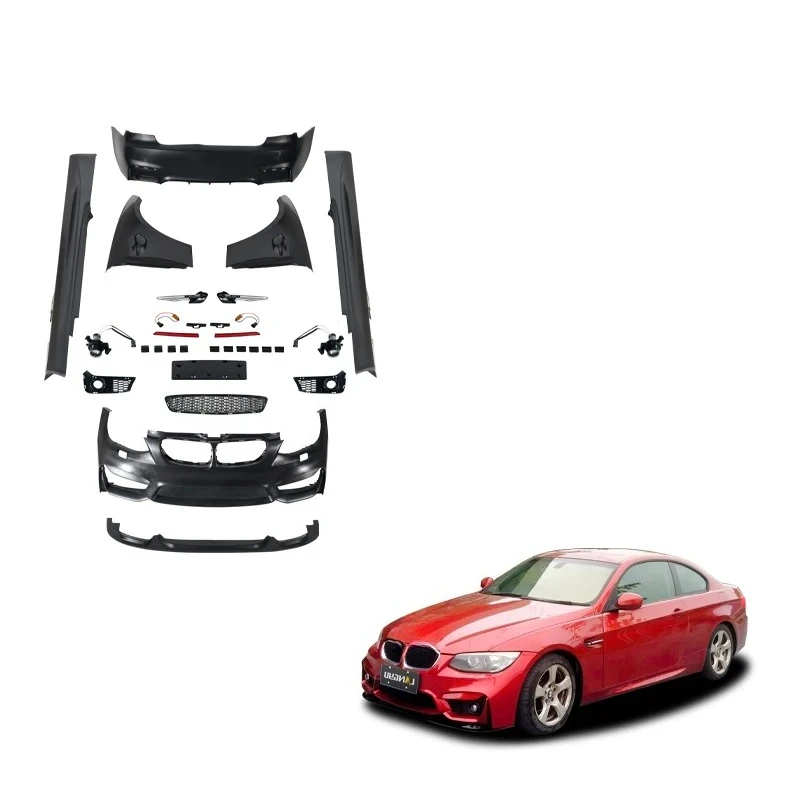 

Детали для установки кузова автомобиля, комплекты переднего и заднего бампера серии 3, предварительное обновление E92, пластиковый корпус из полипропилена в стиле M4 для комплектов кузова Bmw E92