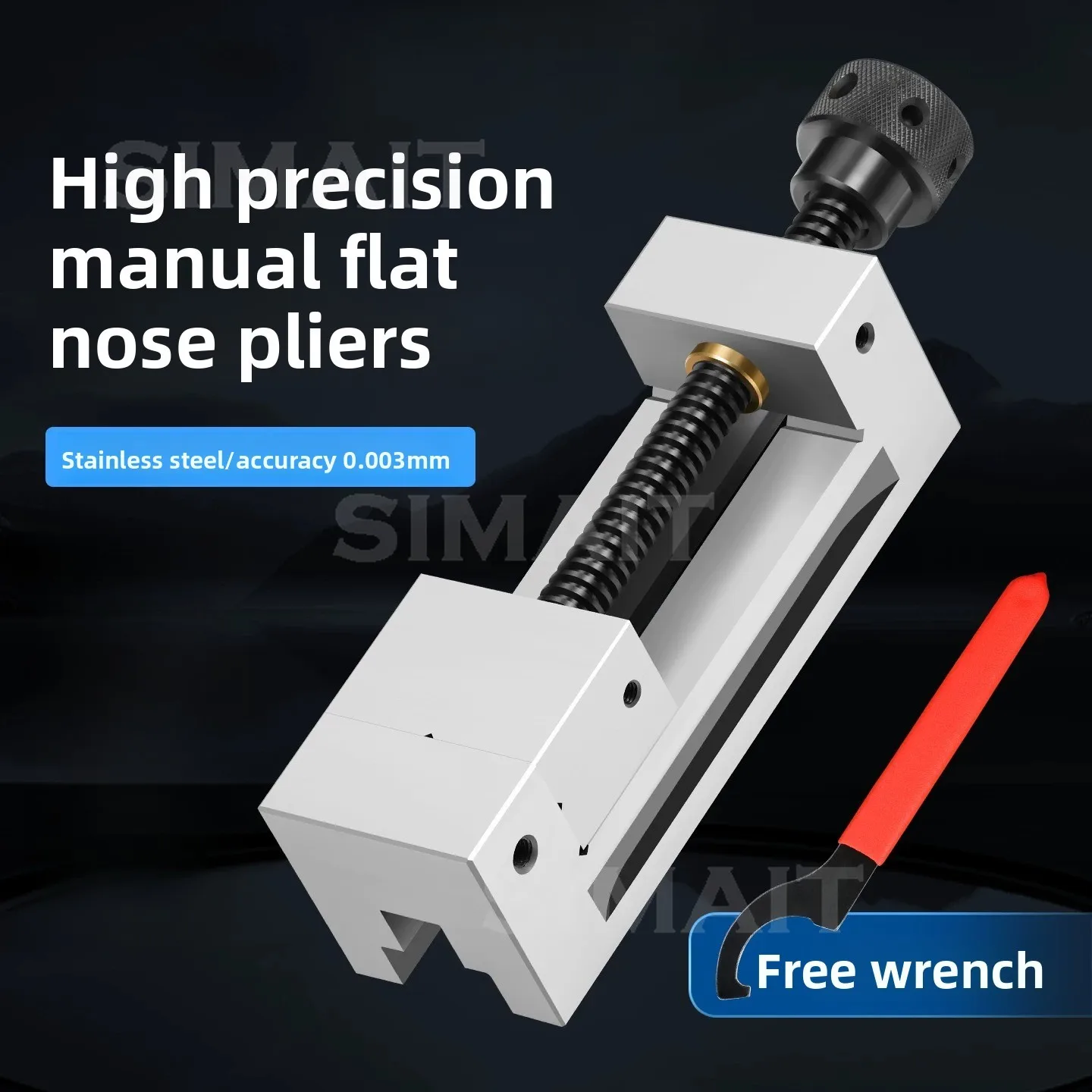 QGG Precision Manual Bench Vise 2-6 Inch | High Accuracy Right Angle Vise for Milling & Grinding Machine