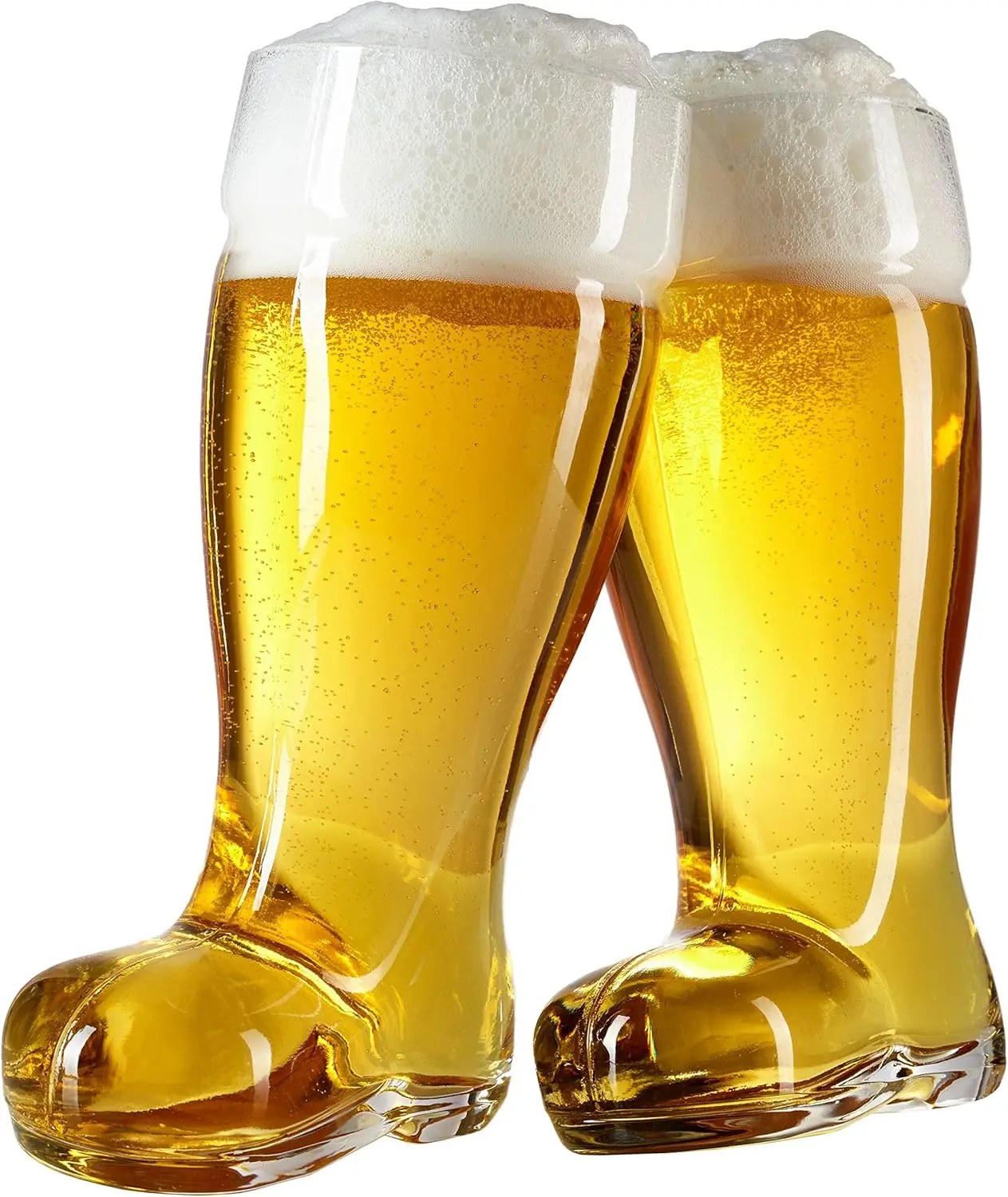 

Das Boot Glasses Set of 2, Beer Glasses Giant 2 Liter, Oversized German Style Stein for Oktoberfest, Themed Parties, & Ho