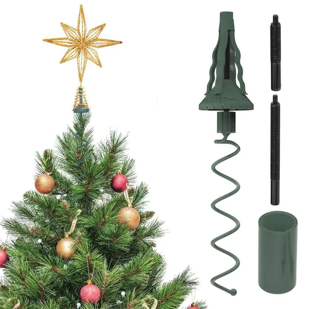 Twist-on Stabilizer Christmas Tree Topper Holder Party Decoration Adjustable Attachment Tree Top Decor Support
