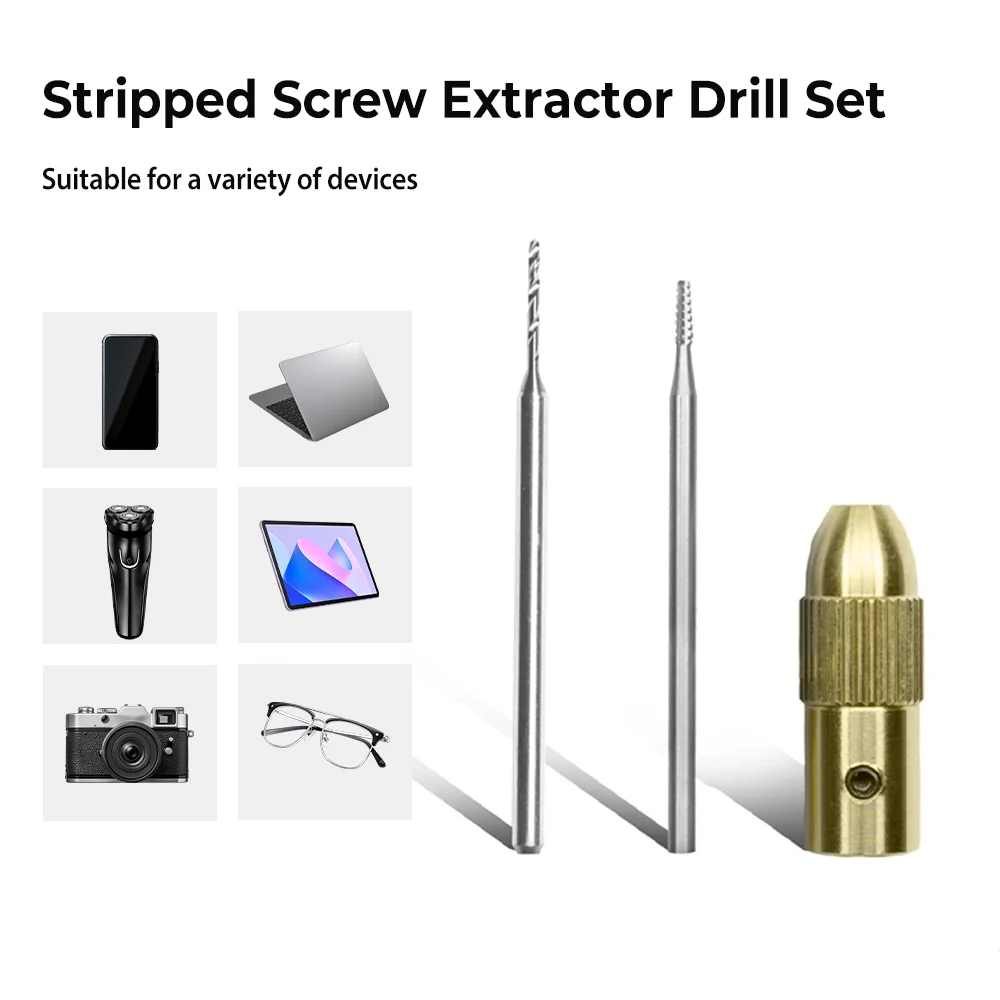 مجموعة مثقاب مستخرج البراغي المقطر، أداة إزالة المسمار المقطر - مجموعة لقمة مثقاب 2UUL SD90 لإصلاح الهاتف المحمول