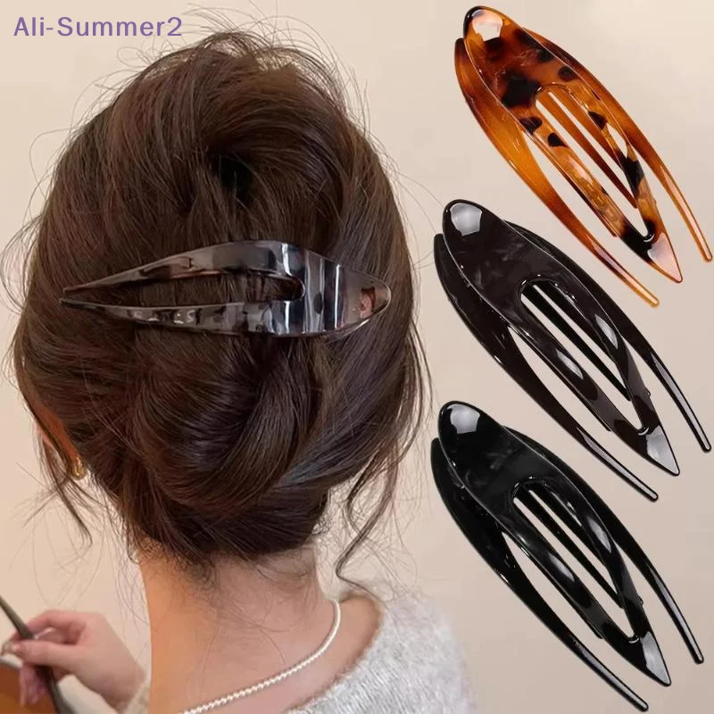 Stylische Acryl-Haarspange mit Entenschnabel-Design für Damen; Haarklammer für Mädchen-Pferdeschwänze