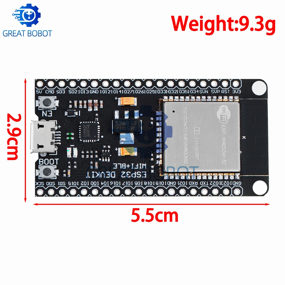 BS MH-ET LIVE ESP32 Development Board WiFi+Bluetooth Ultra-Low Power Consumption Dual Core ESP-32 ESP-32S CH9102 For Arduino