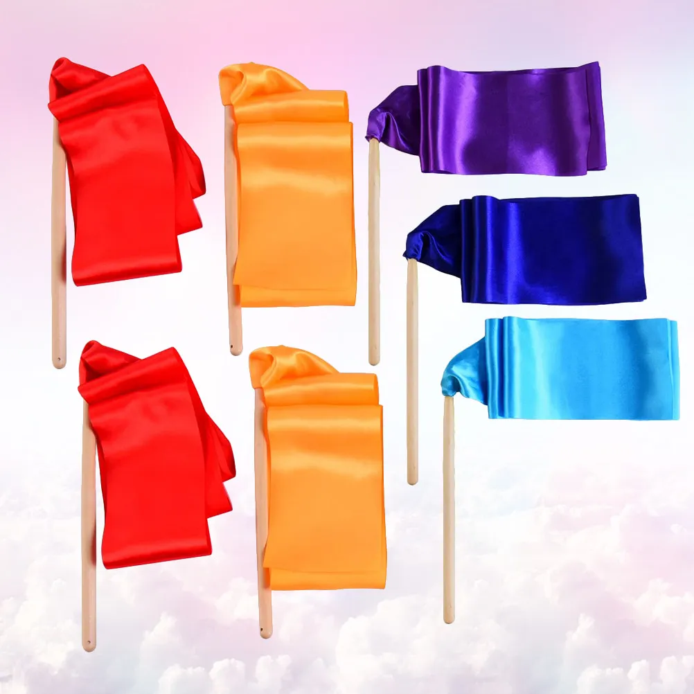 

Красочная лёгкая лента для художественной гимнастики для детей, для танцев и детских праздников