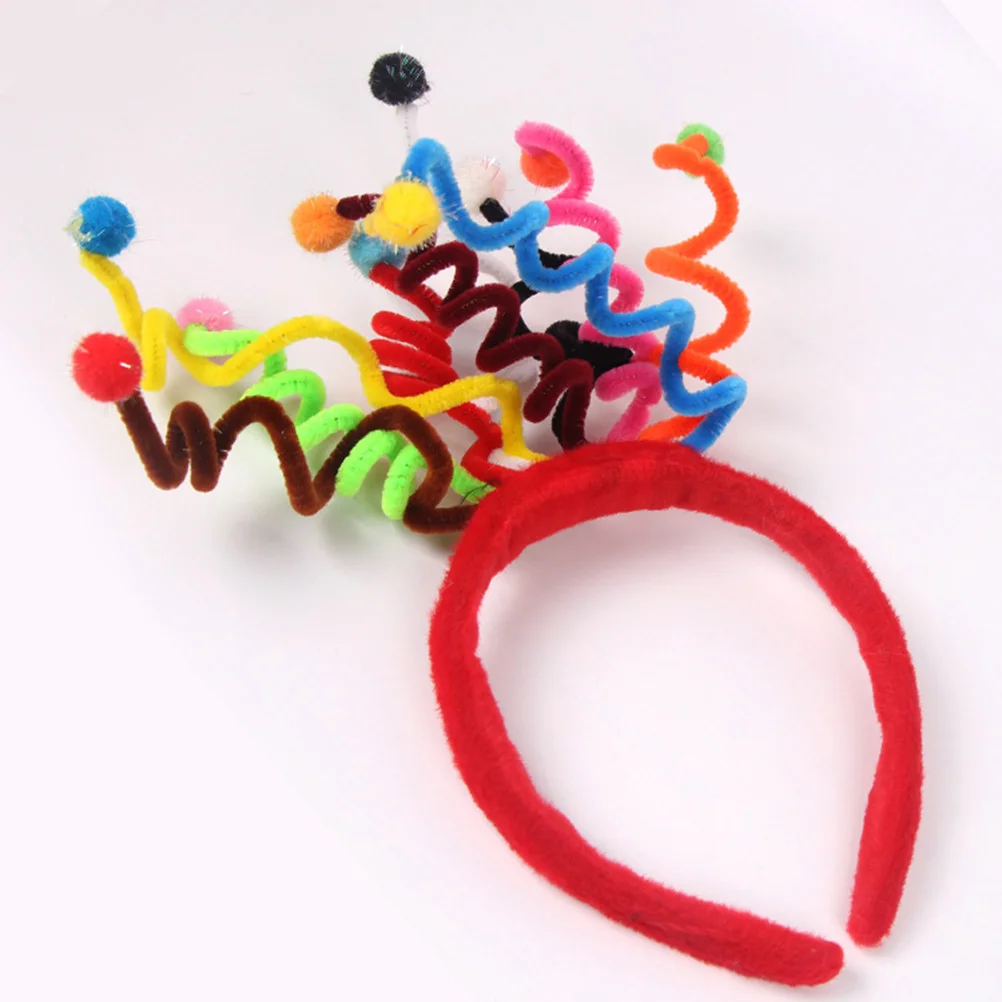 

Creative Design Colorful Hair Band Carnival Party Accessories Ball Headband Spring Hair Clasp Costume Prop For Women