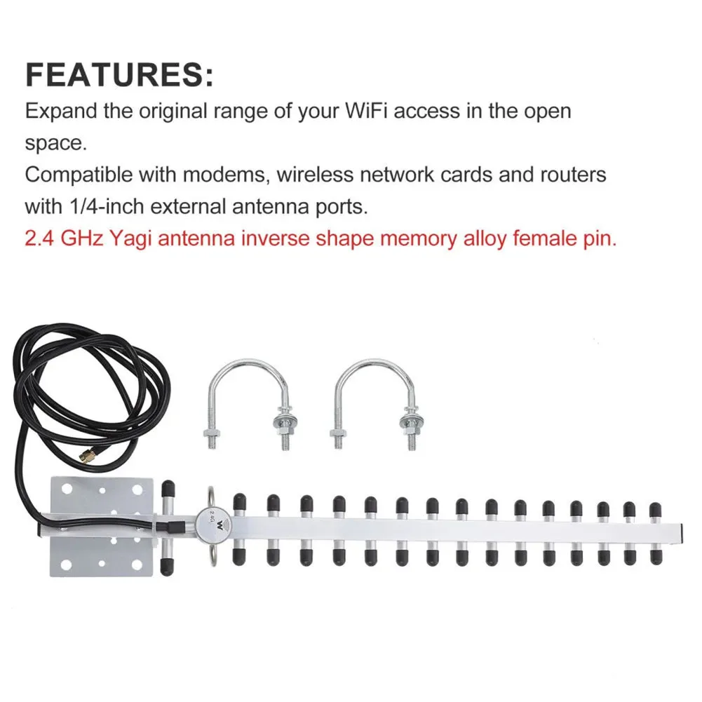 

2.4GHz 25dBi Wi-Fi Antenna 25dBi Outdoor Directional Signal For Wireless Router Electrical Appliances And Testing Accessories