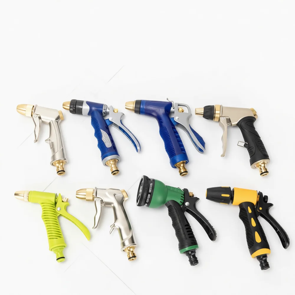 Metal Garden Hose Spray Nozzle High Pressure Car Wash Sprayer Adjustable Jet Water Gun For Home Yard Lawn Irrigation
