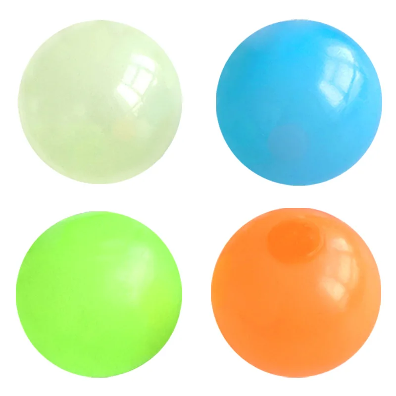 Luminous Sticky Target Ball zawór do dekompresji piłka redukcja ciśnienia piłka zabawki dla dzieci zabawki antystresowe