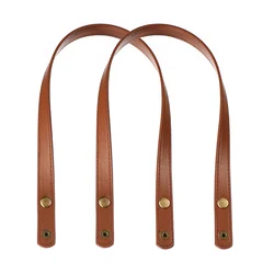 1Pcs 60cm Pu Leather Bag Strap with Snap 1.8cm Wide Women Shoulder Bag Handle for Handbag Replacement Handles Bag Accessories