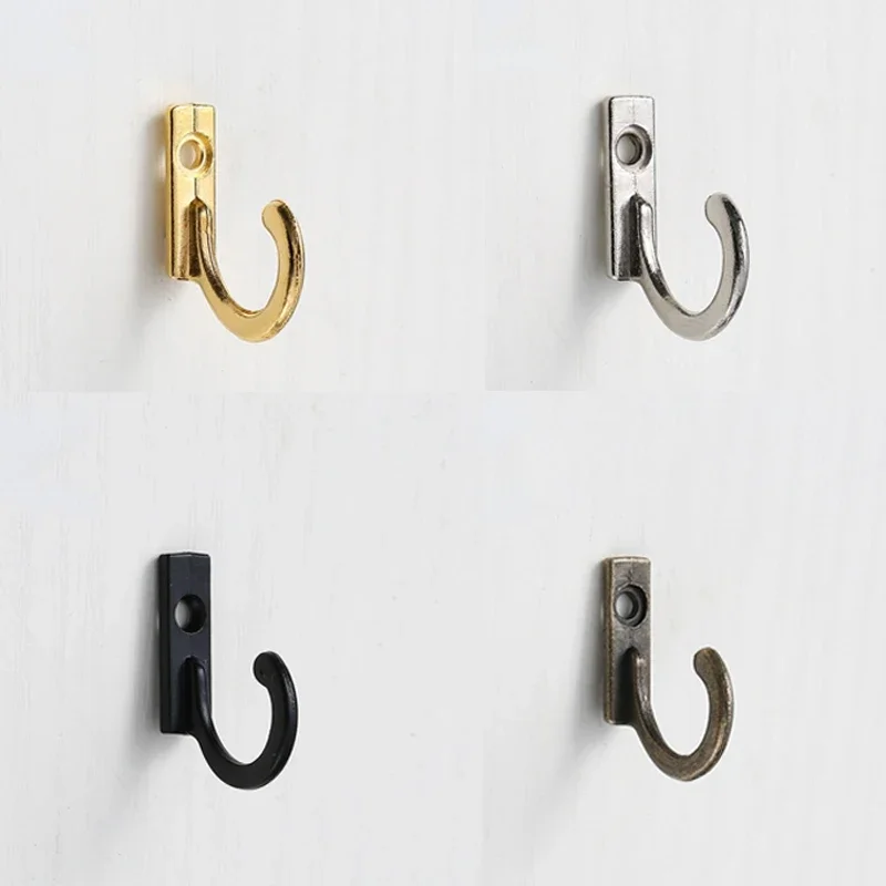 10pcs Bronze Small Hook Wall Hanging Buckle Corner Lock Hook Buckle for Wooden Jewelry Box Furniture Hardware Hook