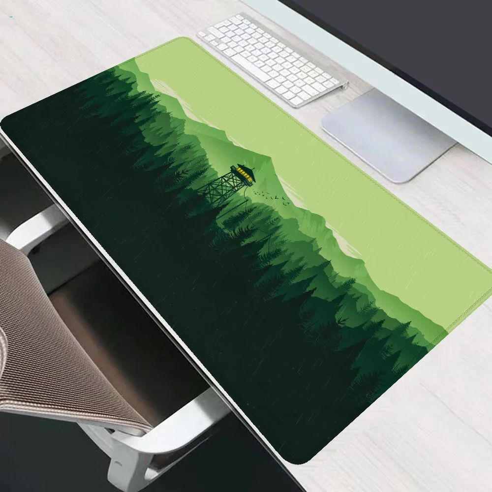 Deep Forest Firewatch Mause Pad Gaming Mat Pc Gamer Desktops Desk Accessories Office Mouse Mats Mousepad Keyboard Extended Xxl