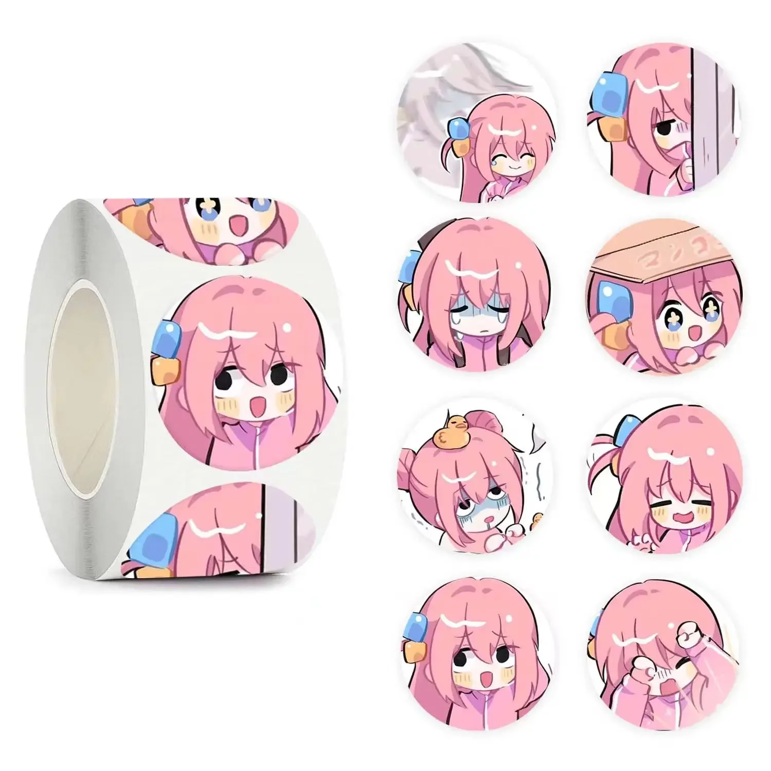 500Pcs/Set Anime Stickers Creative School Supplies Reward Cute expression Sticker Gift