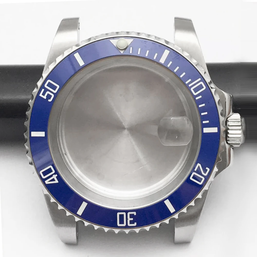 40 مللي متر ساعة فضية مقاوم للماء صالح 8215 8200 GD2813 GD3804 NH35 NH36 حركة استبدال أجزاء #3