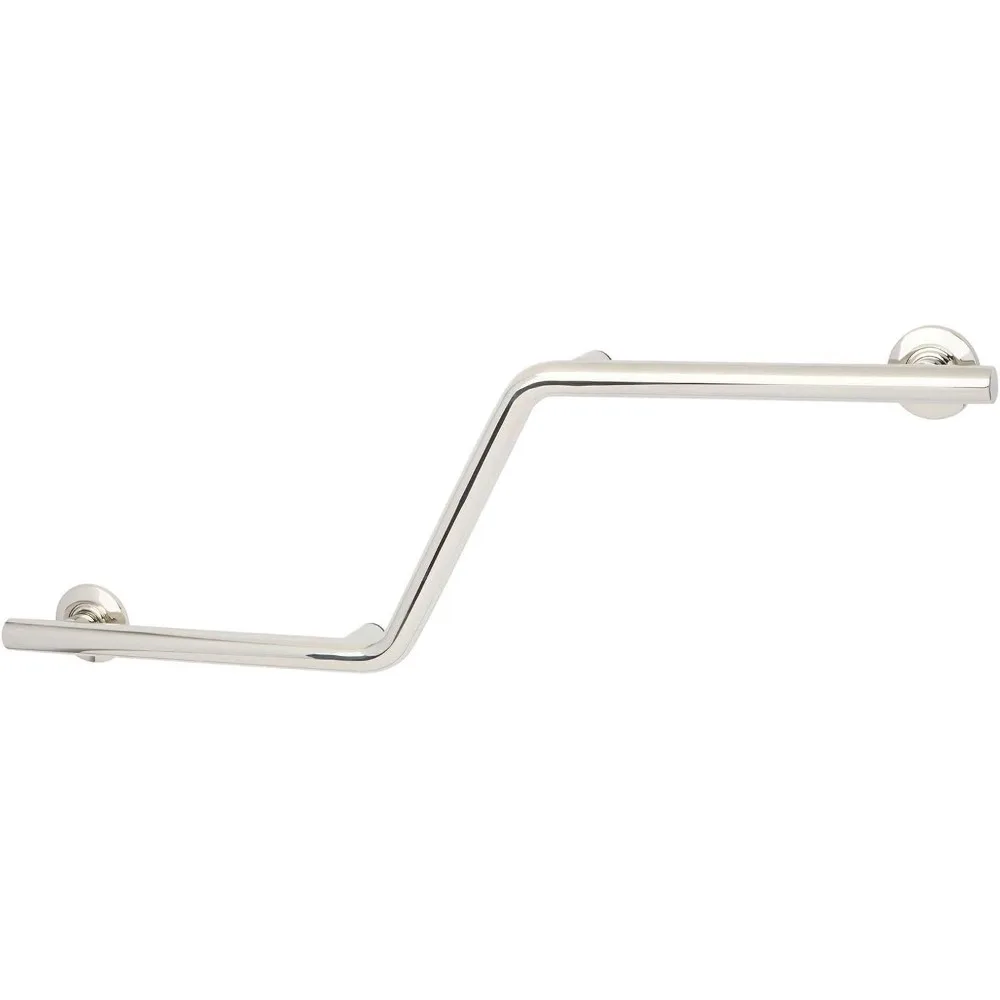 

Bathroom Grab Bar, 38 inch Stainless Steel, Left Handed Zuma Bar, 1 1/4 inch Diameter, Handicap Grab Bar, Safety Rail