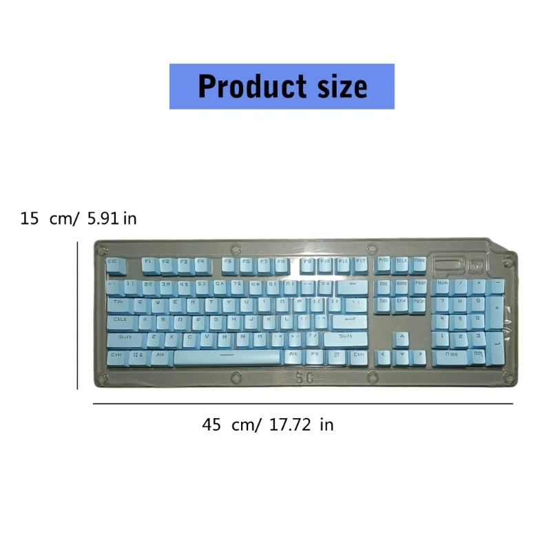 DN59 Volledige Set PBT Keycaps voor K70 K68 K63 Mechanische Gaming Toetsenborden, 104 Toetsen