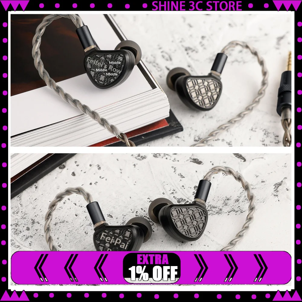 KEFINE Arnar 14.5mm Planar Knowles BA Hybrid In-Ear Earphones Detachable Cable HiFi IEM For Gifts