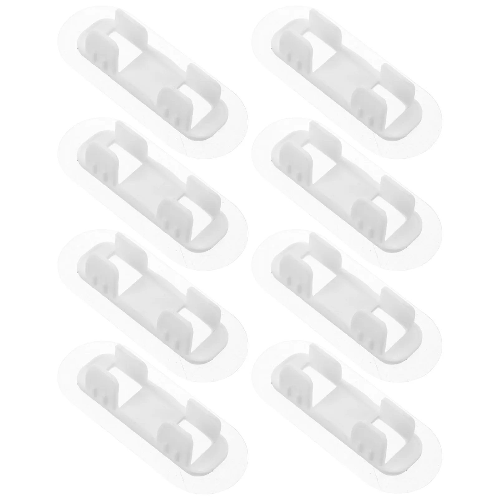 8Pcs Washer Drain Hose Clips Self Adhesive PVC Pipe Holders for Laundry Washing Machine Drain Hose Support Organization