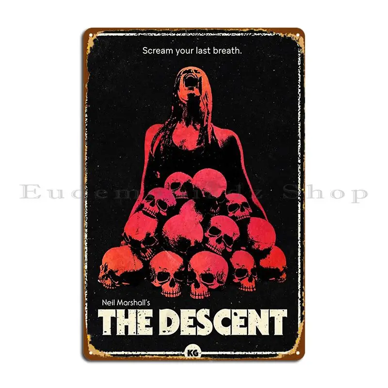 The Descent Metal Plaque Cinema Personalized Create Garage Decoration Tin Sign Poster