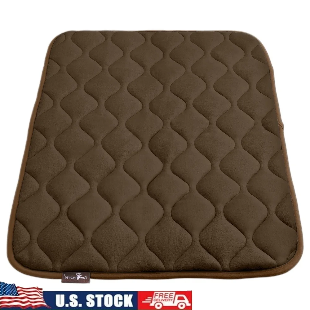 

Washable Padded Dog Crate Mat Anti-Slip Leakproof Waterproof Reusable Plush Pet Pad Comfort and Cleanliness 36inch Kennel