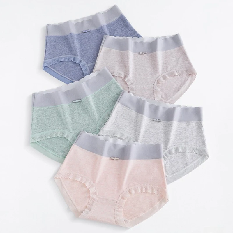 

Mid-Rise Women Panties Seamless Comfort Briefs 10A Antibacterial Cotton Crotch Underwears Sexy Lingerie Girls Ladies Underpants