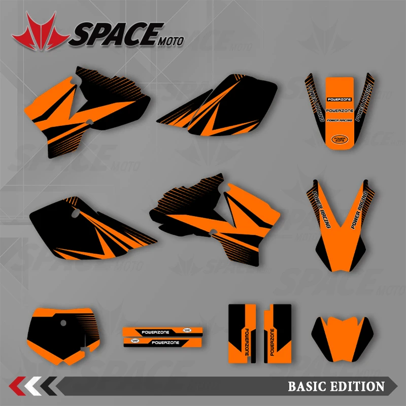 

SPACE MOTO графический фон наклейки наклейки мотоцикл для KTM 02-08SX50