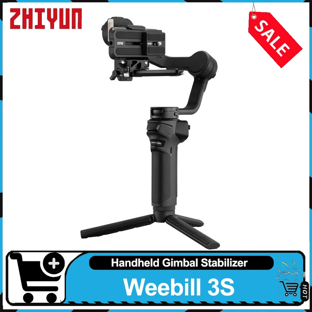 ZHIYUN WEEBILL 3S Handheld Gimbal Stabilizer with Built-In Fill Light 0.96