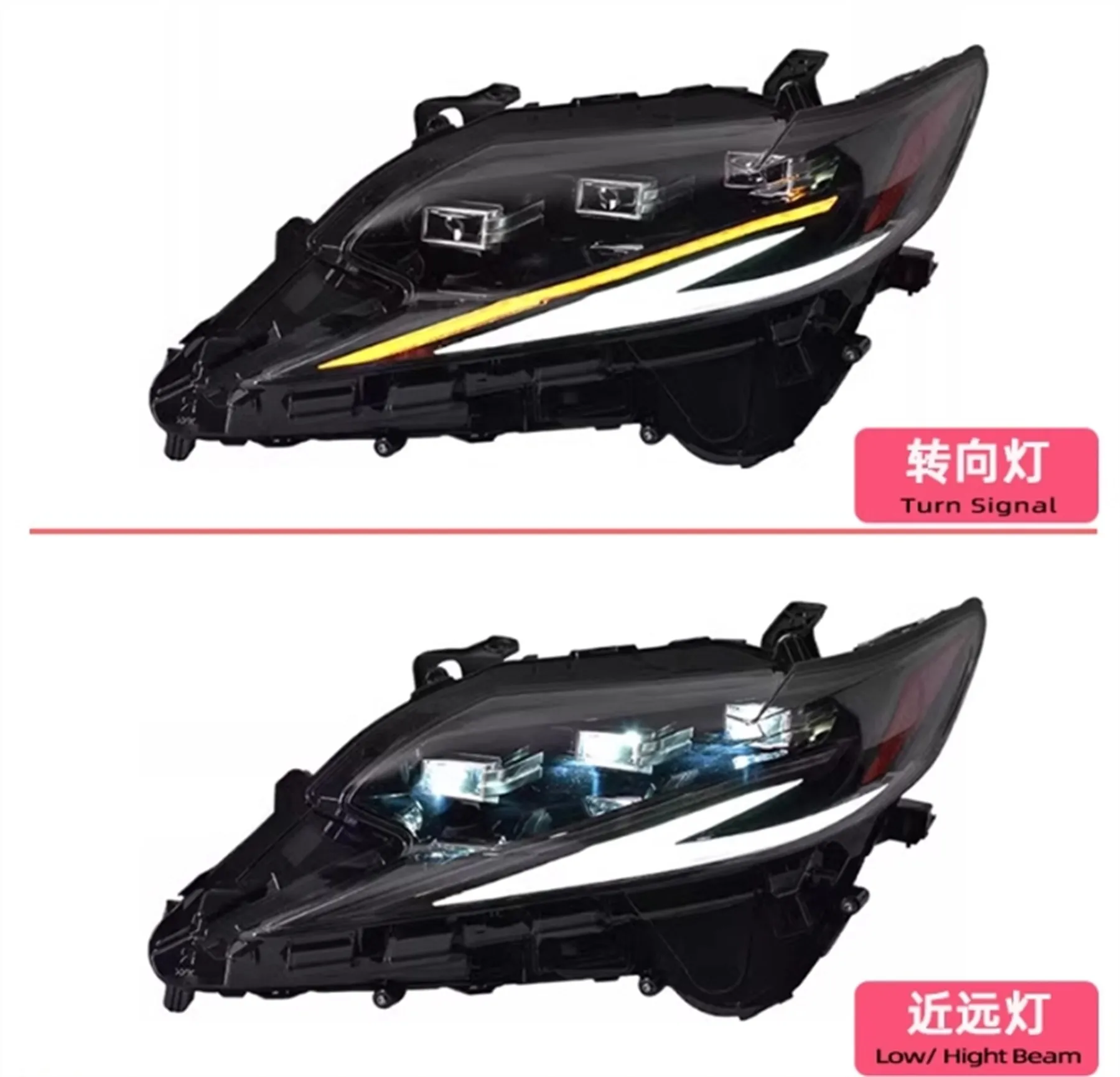 

LED Headlight Headlamp for Lexus ES200 13-17 DRL Daytime Running Light High low beam Turn signal