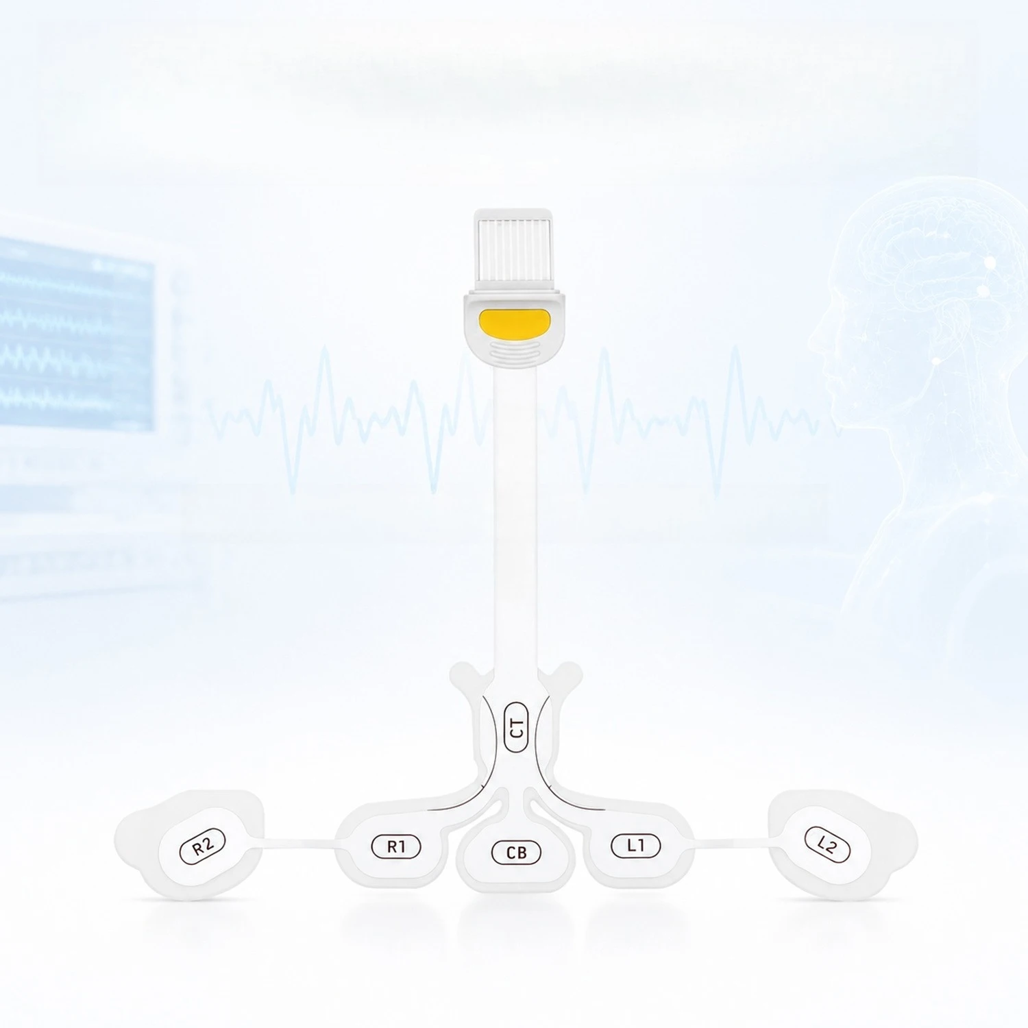 SedLine Sensor for Adult Patients, Single-Use Disposable with Adhesive Foam Backing
