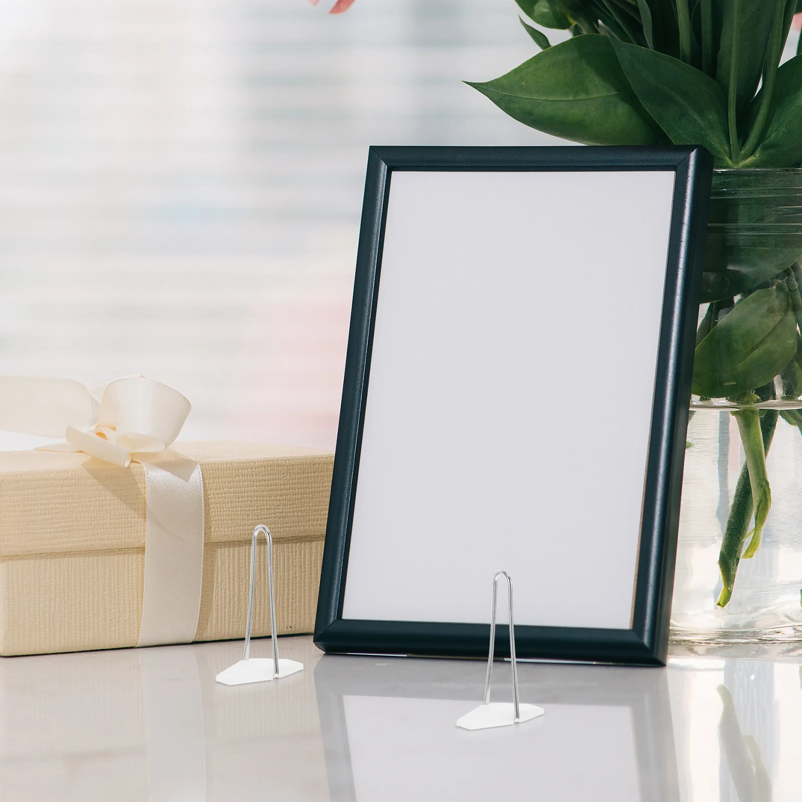 

100 шт. складных подставок-мольбертов для фоторамок, прочные регулируемые настольные подставки для постеров из железа и пластика