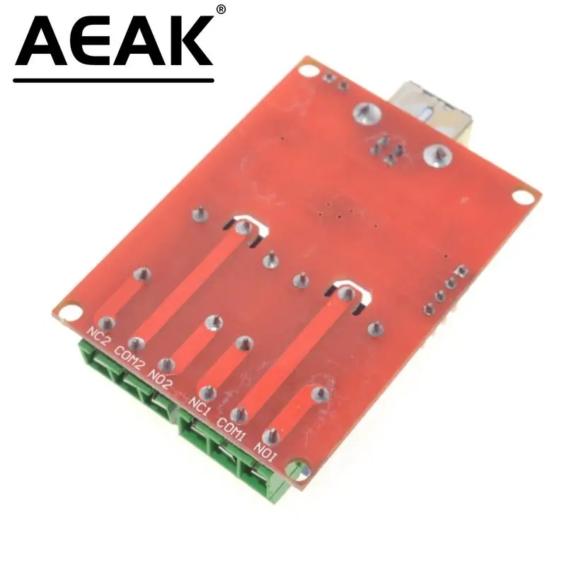 2 Channel USB Relay Module Programmable Computer Control For Smart Home DC 5V AEAK