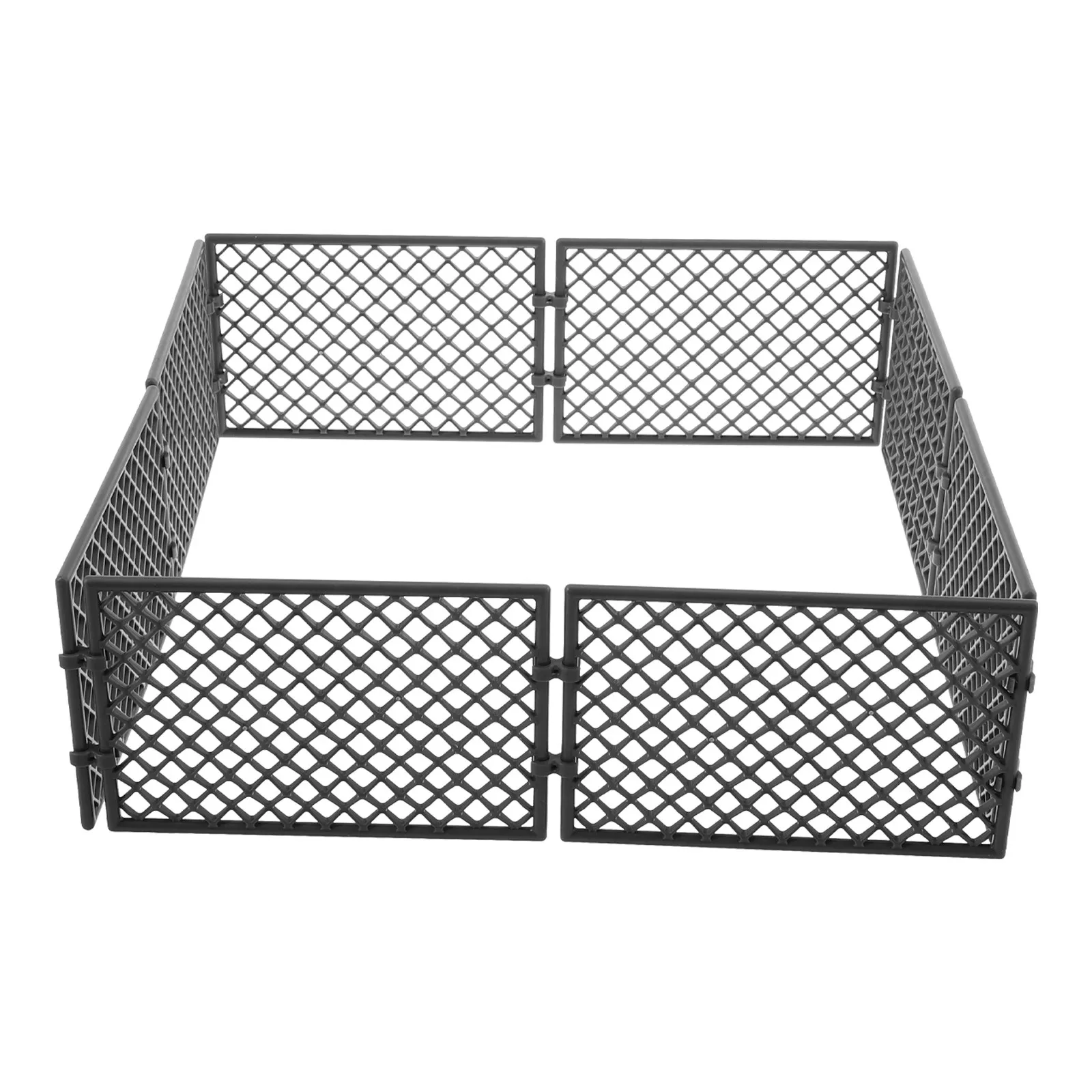 

Набор из 8 миниатюрных пластиковых заборчиков-сеток для декоративного оформления микроландшафта, DIY-украшения для сада