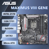 ASUS ROG MAXIMUS VIII GENE motherboard supports LGA1151 I5 6500 CPU Socket LGA1151 INTEL Z170 4xDDR4 PCI-E 3.0 1xUSB3.1