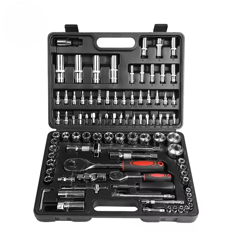 

94 Pcs Car Tool Kit Set Box Impact Socket Ratchet Tool Set Takim Seti Profesyonel