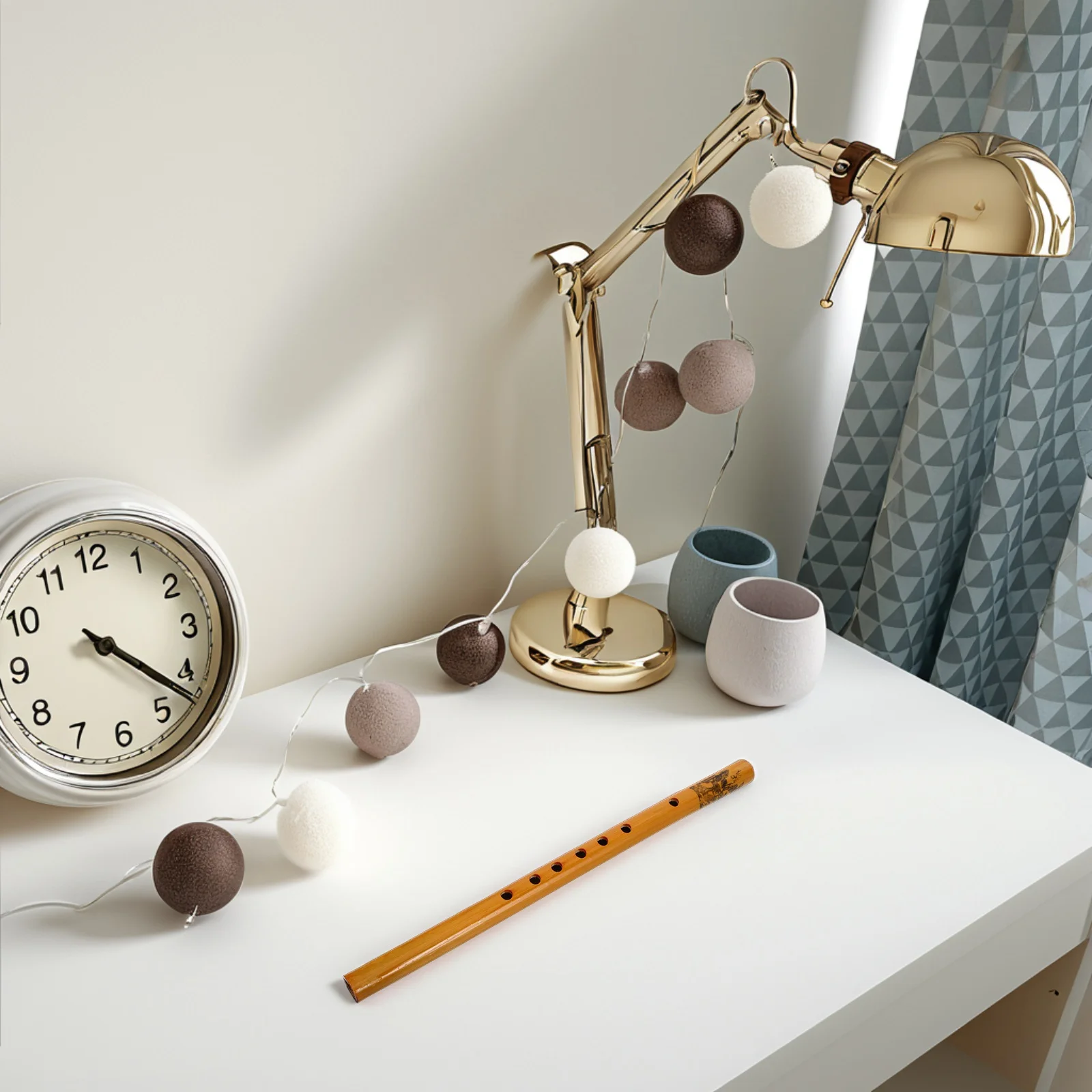 

Student Recorder 33Cm Vertical Flute For Beginners Bamboo Wind Instrument 7 Holes Kids Music Class Practice Portable