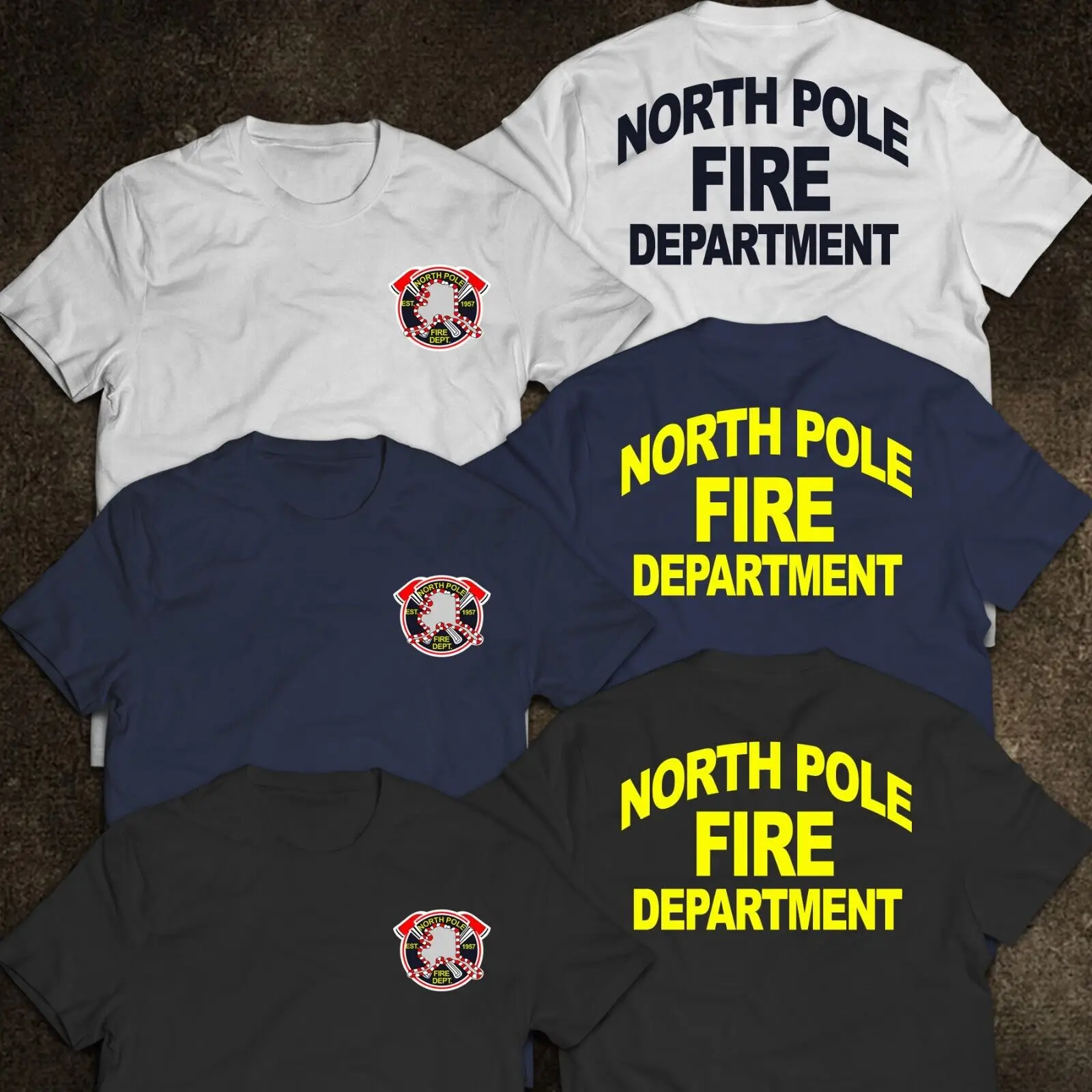 New Fire Department North Pole Special Operations Firefighter Rescue T-Shirt