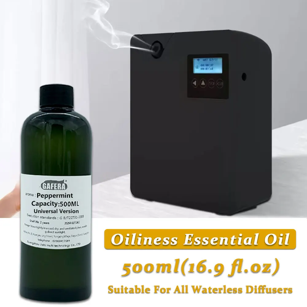 

Эфирное масло GAFERA 500 мл (16,9 жидких унций), мята перца/хилтона — для всех безводных диффузоров, пополняющее ароматерапевтическое масло для диффузора в отеле