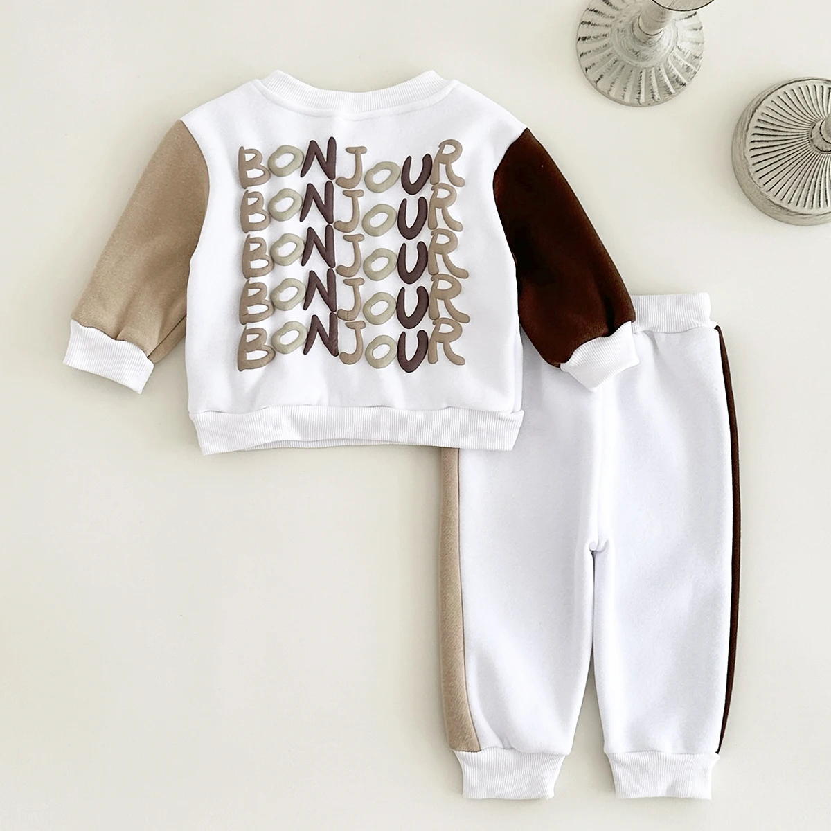 Korean Baby Clothing Set Toddler Baby Girl Infant Outfits Letter Print T-Shirt Tops+ Pants Newborn Baby Boy Clothes Set Autumn