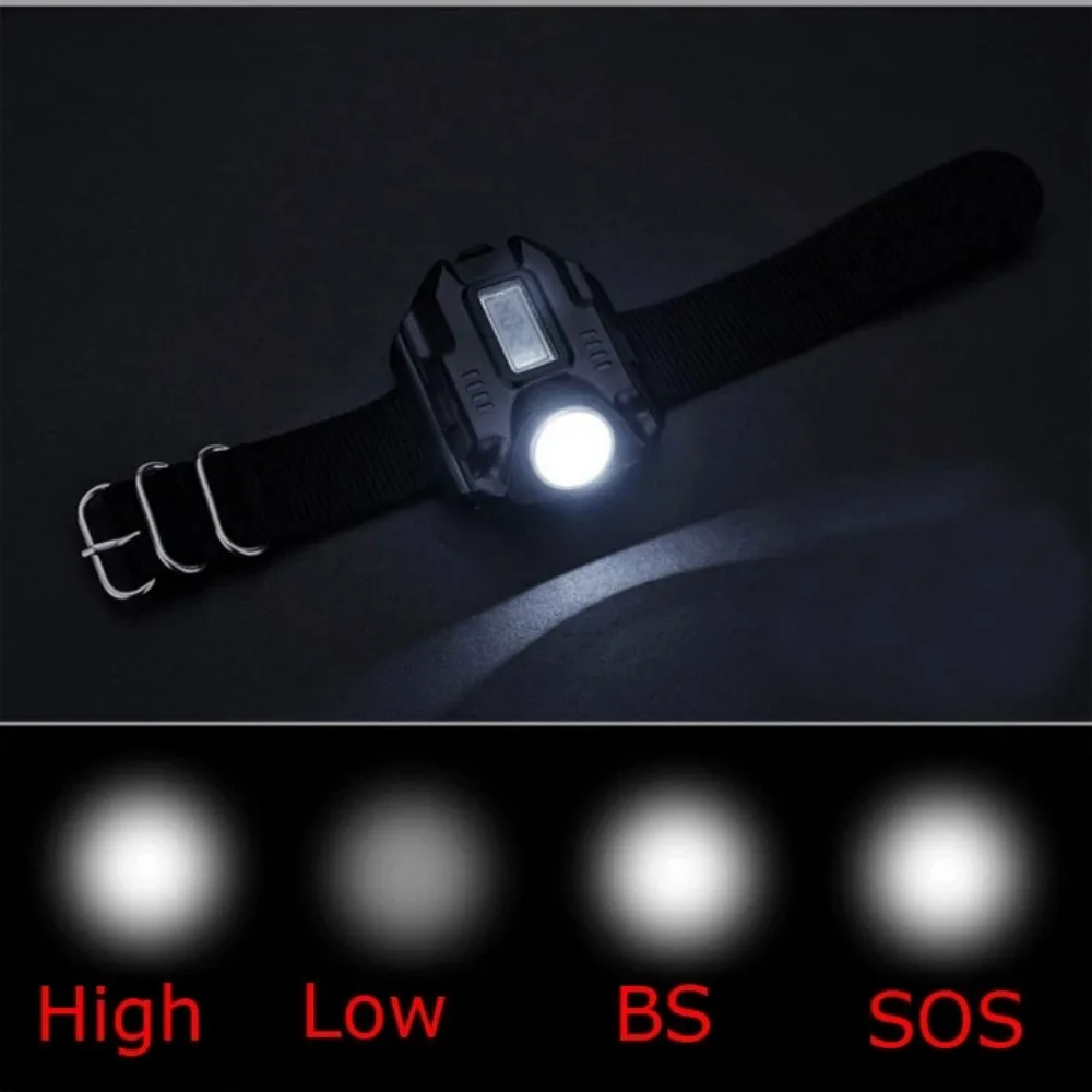 Flash Light Led Flashlight LED Wristlight Rechargeable Watch Lamps Lantern Waterproof Wrist Lighting Torch Outdoor lamp