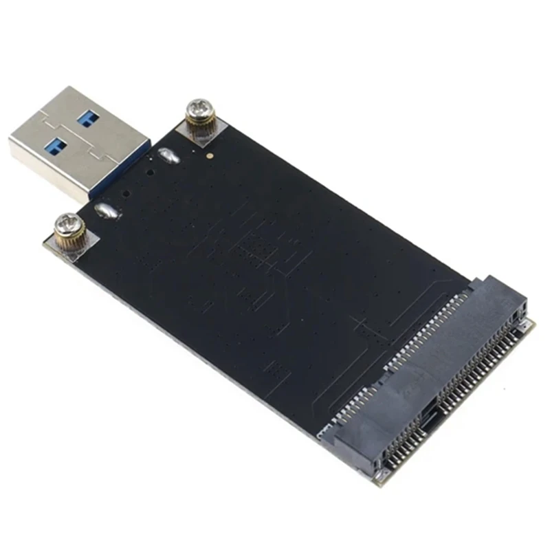 Msata To USB 3.0 Solid-State Drive To Mobile Hard Drive ASM1153E Chip Plug And Play For Sizes 30 X 50 High-Quality Black 1 Piece