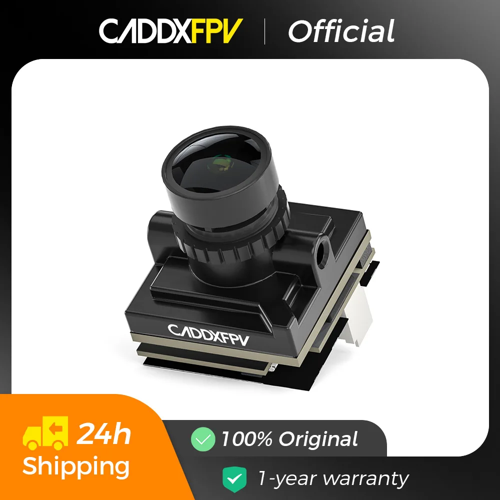 

CADDXFPV Baby Ratel 2 FPV камера 1200 ТВЛ FOV165 ° Датчик звездного света, экран постоянного тока 4,5-36 В, 4:3/16:9 для гоночных дронов RC FPV, квадрокоптеров