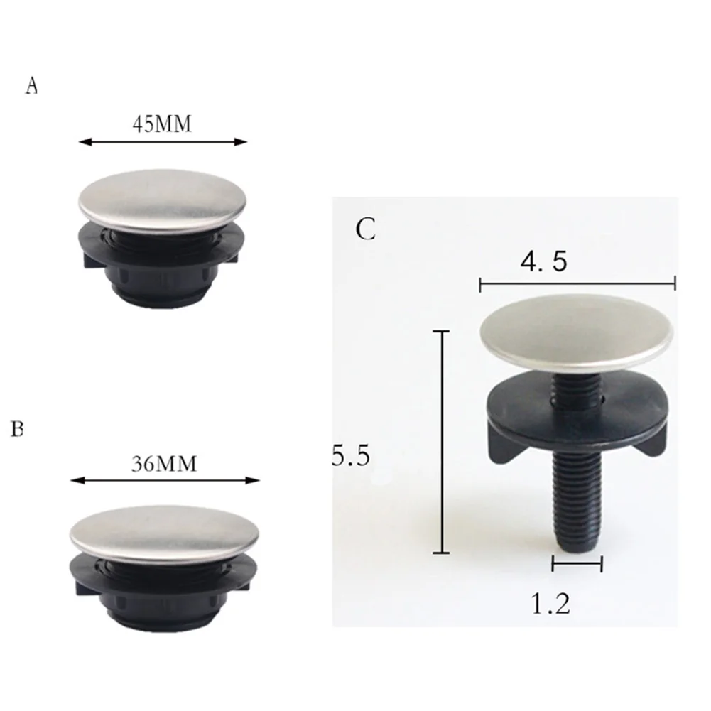 Couvercle de bouchon d'obturation de trou de robinet d'évier de cuisine en acier inoxydable, couvercle de décoration, distributeur de Regina, assemblage de vidange