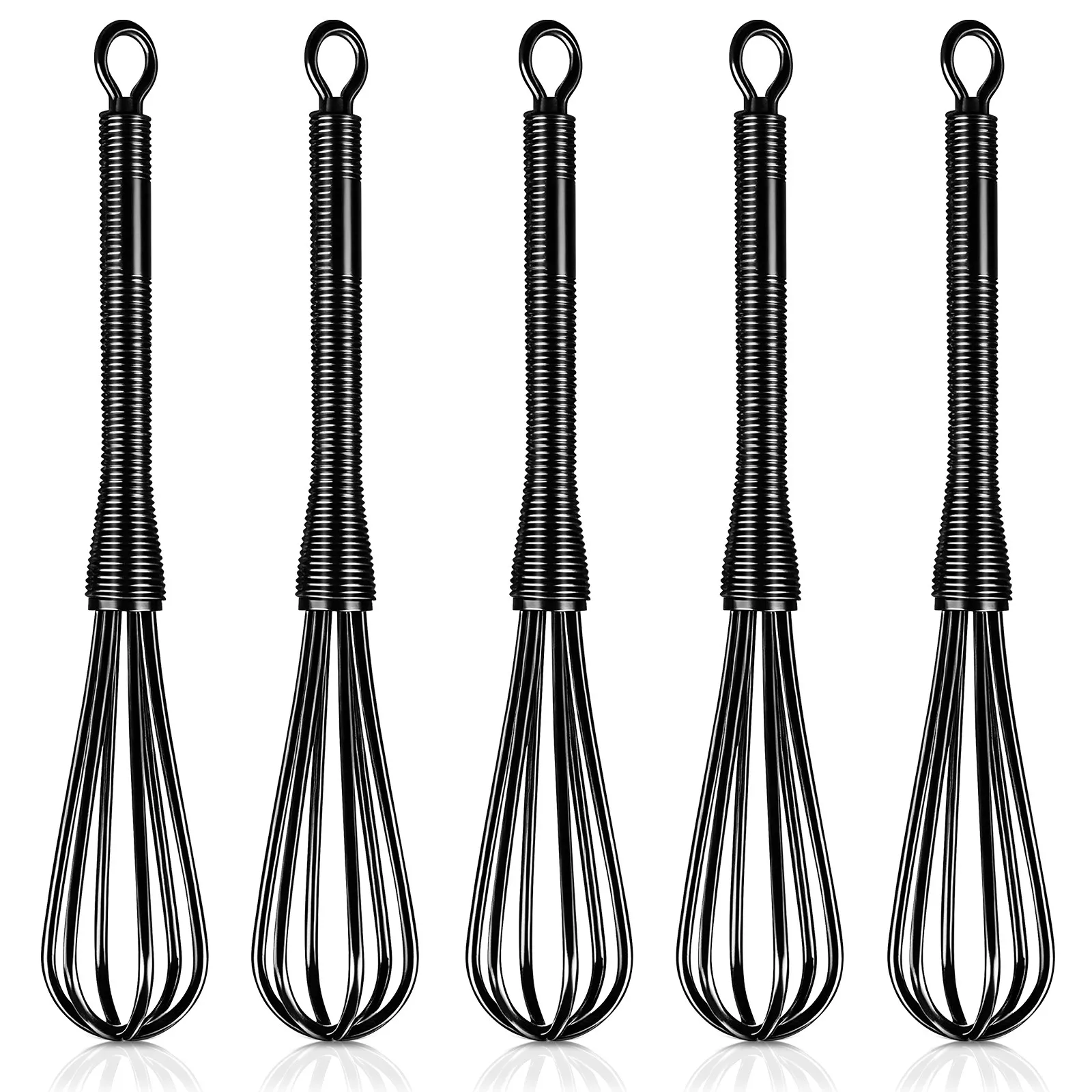 5Pcs Hair Whisks Plastic Mixer Small Whisks for Cooking Kitchen Utensil Hair Color Mixer Stirring Rod Dye Mixing