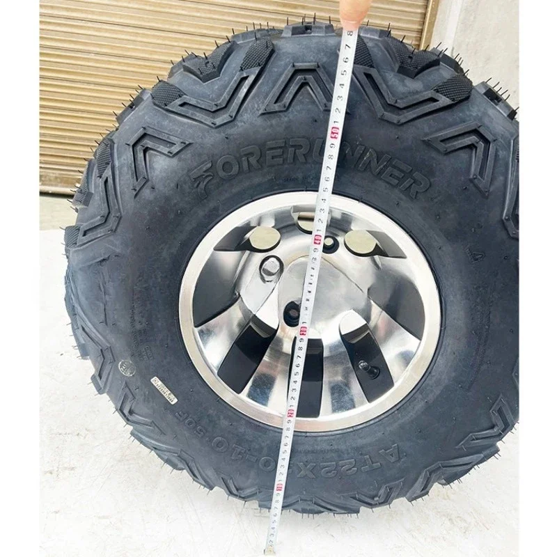 Kart accessories four-wheel beach 22 * 10-10 inch thickened A-shaped tire aluminum wheel hub vacuum tire assembly