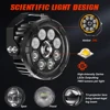 CO LIGHT 5 인치 오토바이 헤드 라이트 흰색 노란색 높은 낮은 빔 LED 작업 전면 조명 오토바이 안개 램프 스쿠터 방수 2